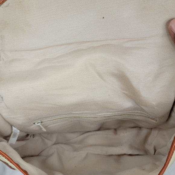 VNTG Americana Cabin Creek Elegant Cream and Brown Leather Women's Bag - Picture 9 of 9